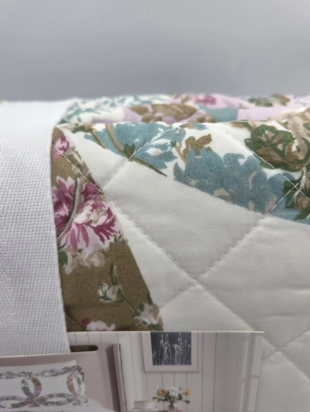 Modern Heirloom Floral Double Ring Quilt Set Twin/Twin XL Nwt